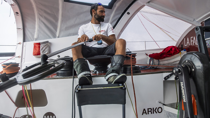 Alan Roura Frapp | Alan Roura a terminé son deuxième Vendée Globe