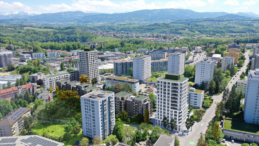 Frapp | Un nouveau quartier pour 700 habitants à Fribourg