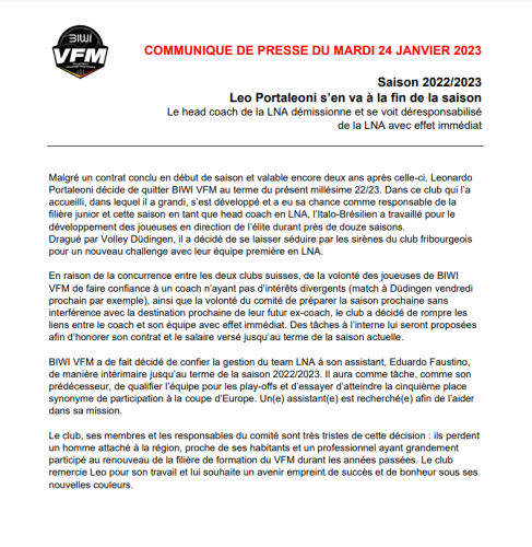 Die Pressemitteilung von Franches Montagnes